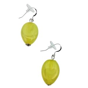 Chic Yellow Teardrop Dangling Earrings